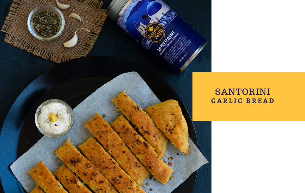Santorini Garlic Bread – Karma Kettle Teas