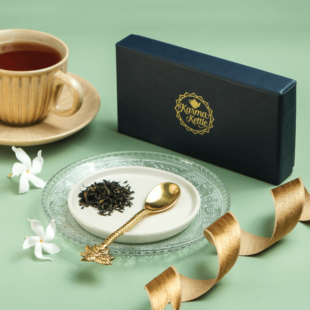 Brass Tea Spoon Coconut Tree End