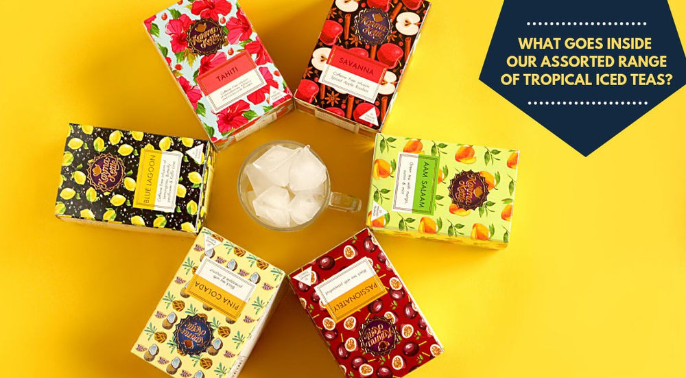 What goes inside our assorted range of tropical iced teas?