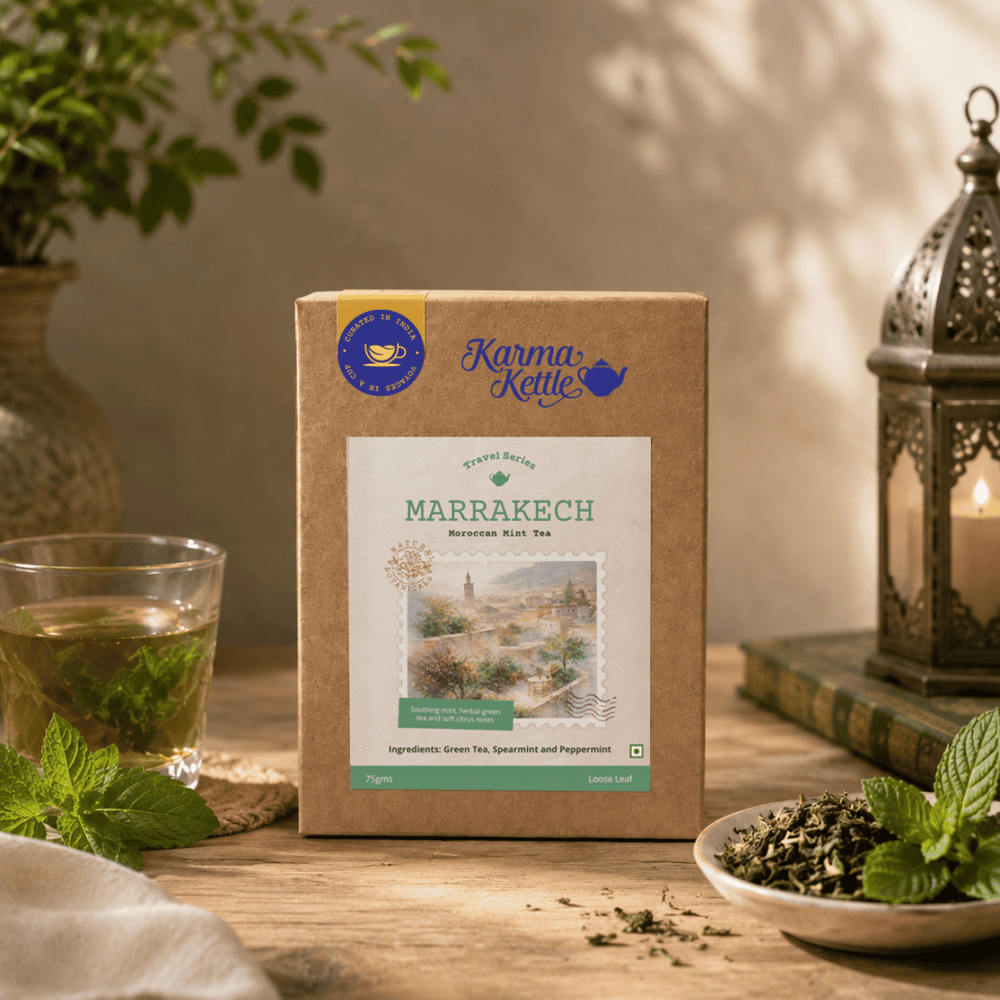 Buy Moroccan Mint Tea- spearmint green tea – Karma Kettle Teas