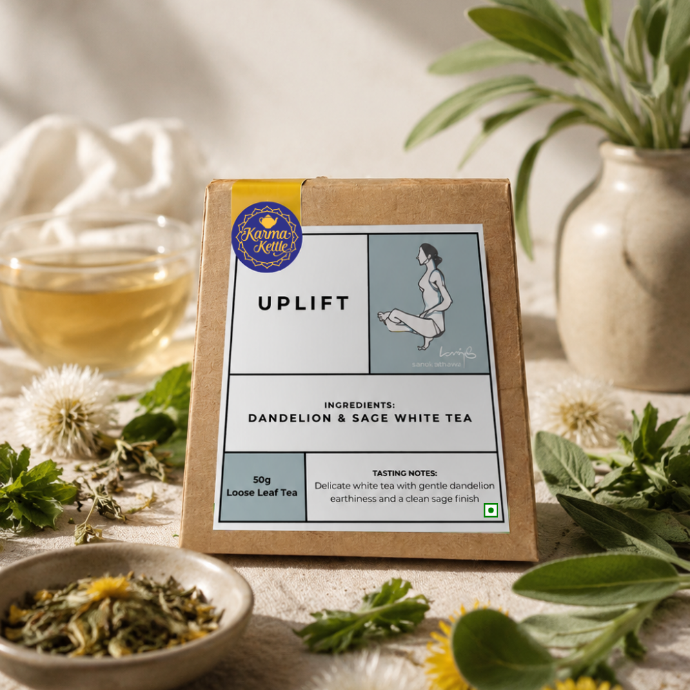 Uplift White Tea | Dandelion & Sage | 50g – Karma Kettle Teas