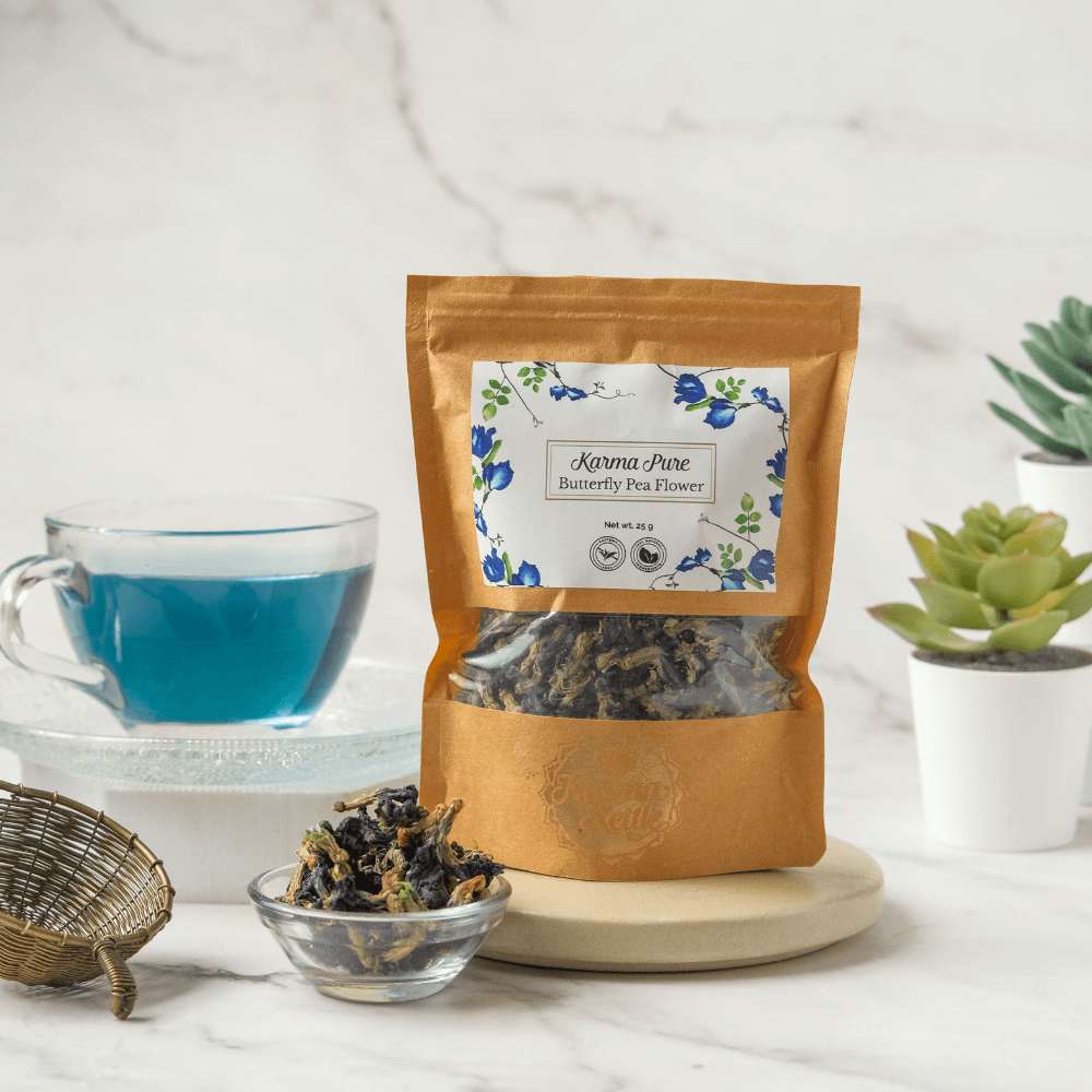 Peflower Tea Blue Butterfly Pea Flower Tea – Karma Kettle Teas