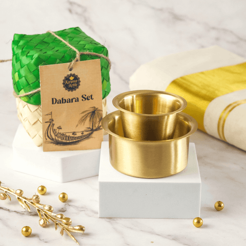 Brass Dabara Set | Traditional Indian Tea & Serving Set