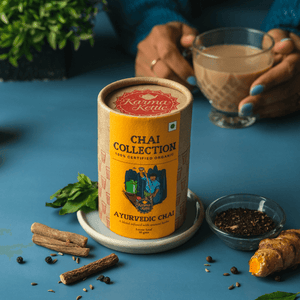 
                  
                    Load image into Gallery viewer, Organic Ayurvedic Chai with ashwagandha and brahmi
                  
                