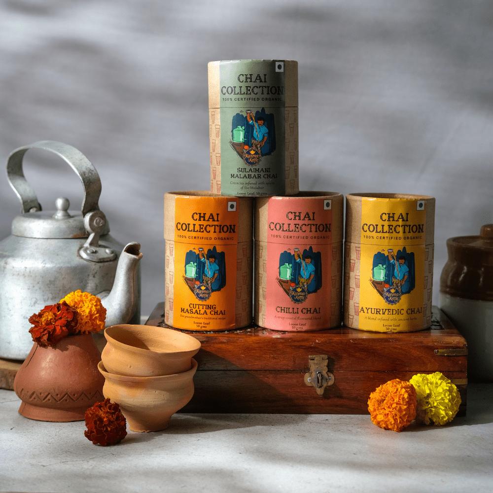 Organic Sulaimani Chai - green tea chai with Malabar Spices – Karma ...