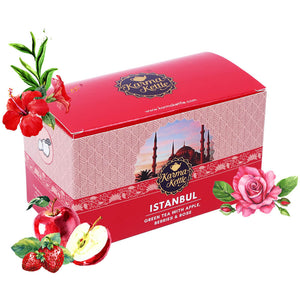 
                  
                    Load image into Gallery viewer, Hibiscus rose green tea with apple and berries
                  
                