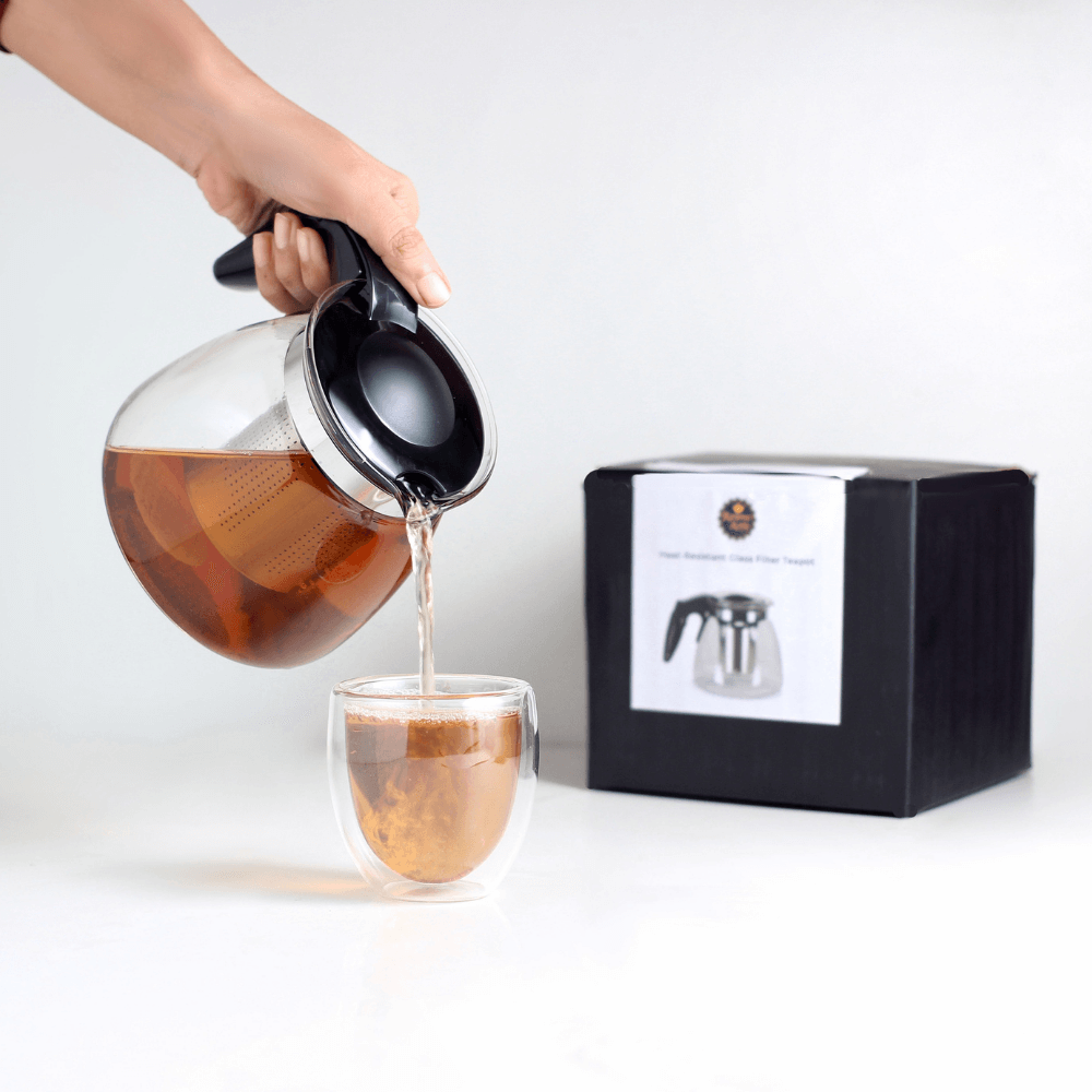 
                  
                    Load image into Gallery viewer, Glass Teapot with Infuser - 900ml - Karma Kettle
                  
                