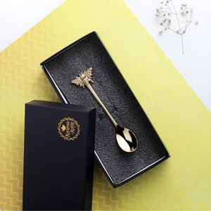 
                  
                    Load image into Gallery viewer, Brass Tea Spoon - Butterfly End
                  
                