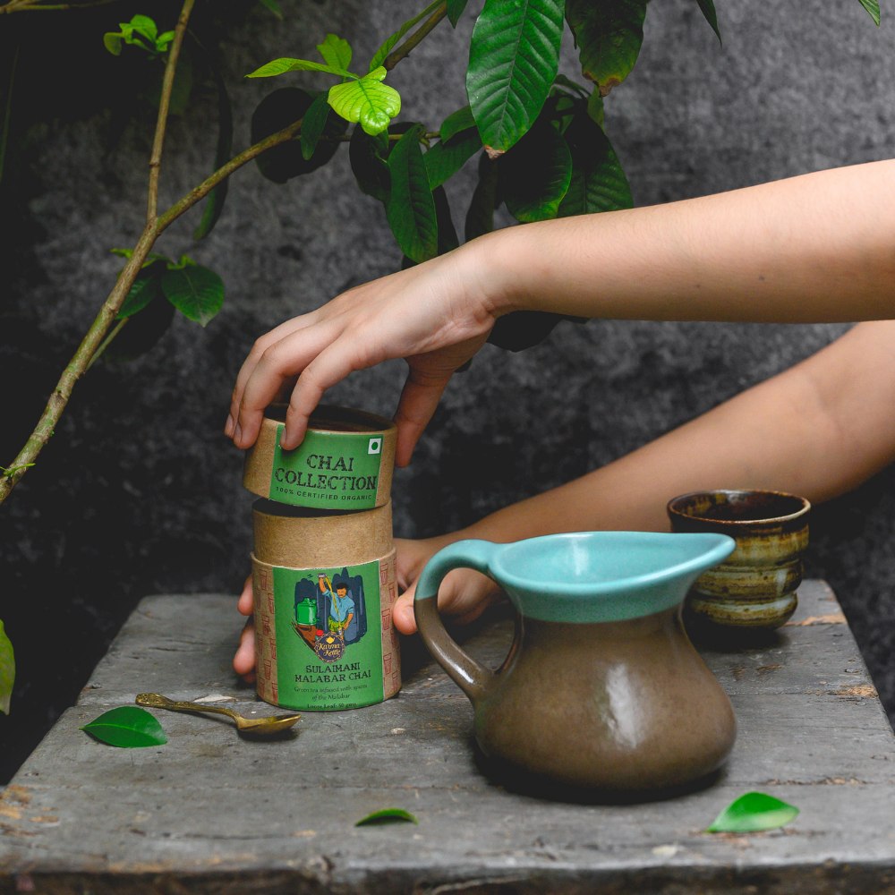 Organic Sulaimani Chai - green tea chai with Malabar Spices – Karma ...