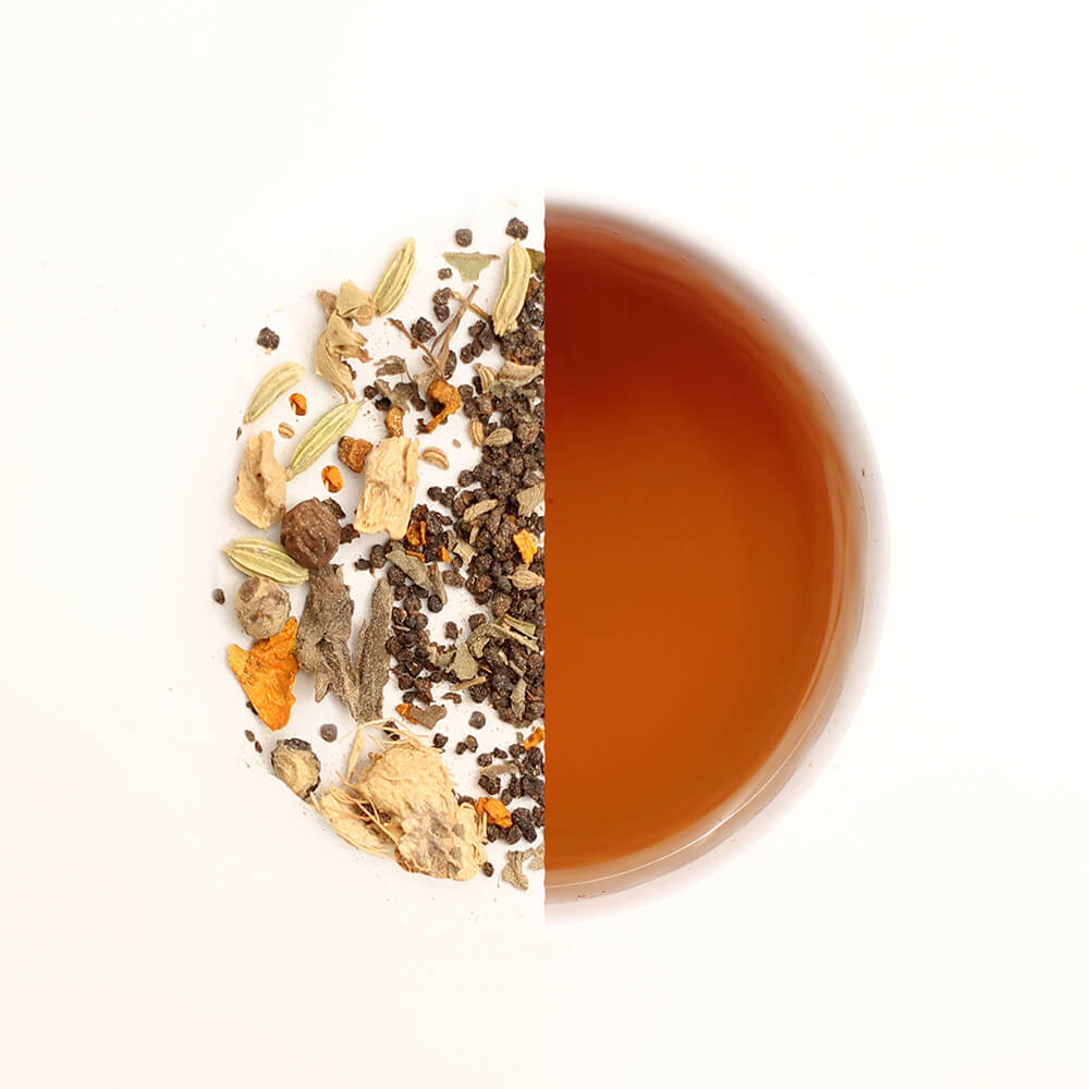 
                  
                    Load image into Gallery viewer, Organic Ayurvedic Chai with ashwagandha and brahmi
                  
                