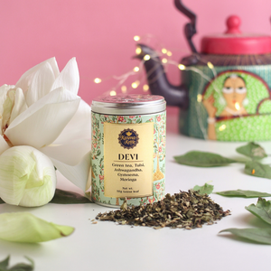 
                  
                    Load image into Gallery viewer, Tulsi green tea with ashwagandha, gymnema and moringa
                  
                