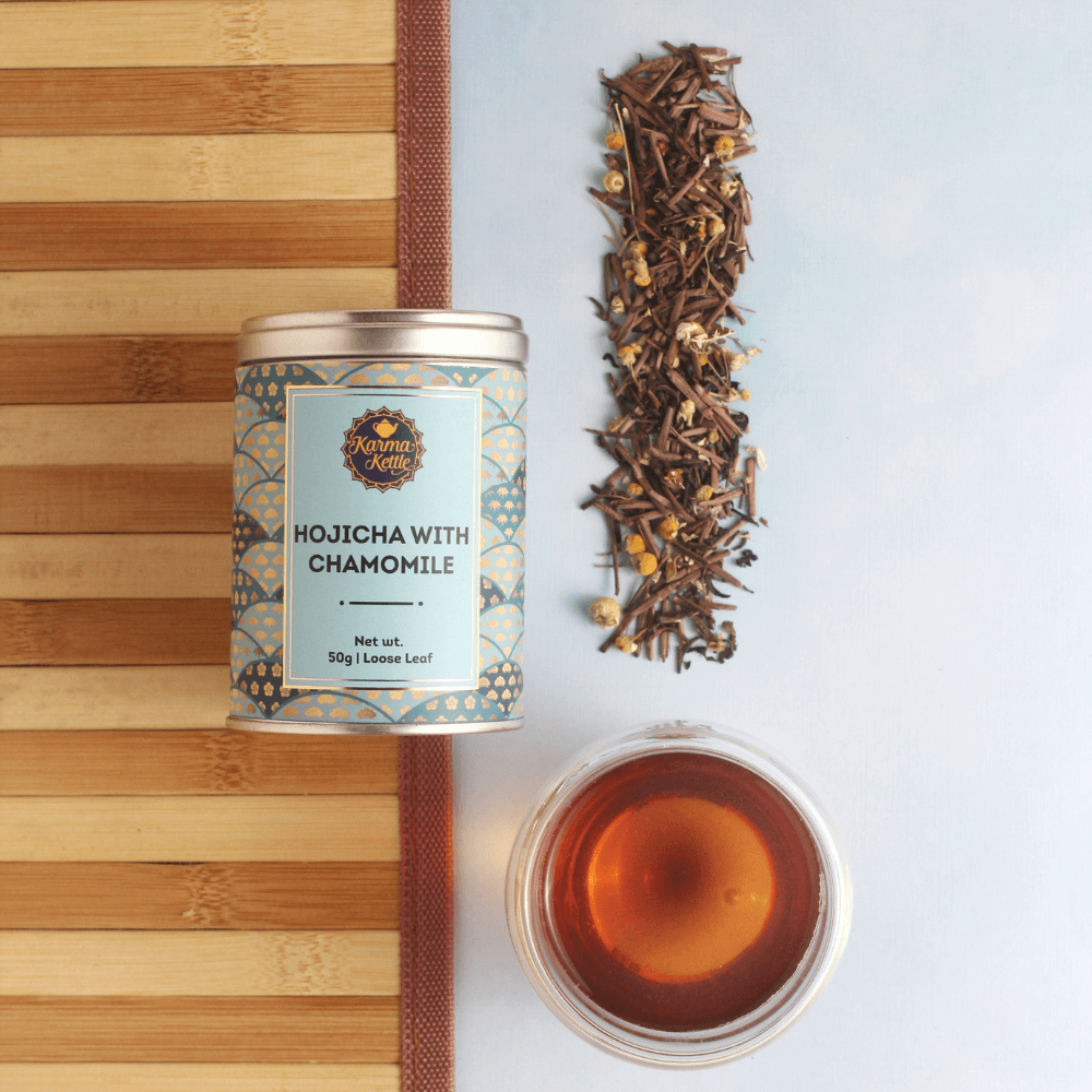 
                  
                    Load image into Gallery viewer, Hojicha and chamomile tea
                  
                
