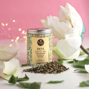 
                  
                    Load image into Gallery viewer, Tulsi green tea with ashwagandha, gymnema and moringa
                  
                